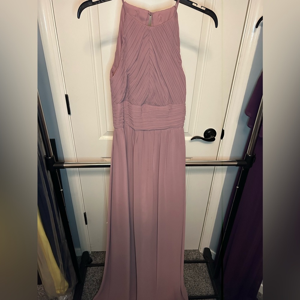 Mauve bridesmaid dress